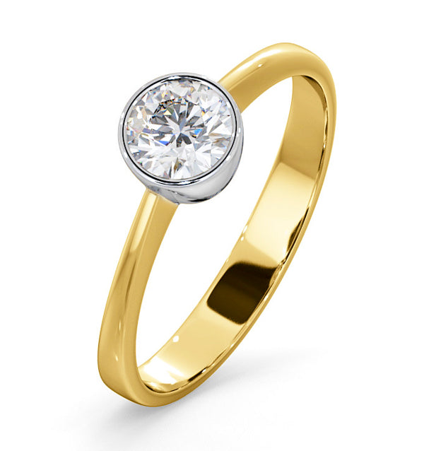 Diamond Engagement Ring - Round Emily 0.50CT 18K Gold